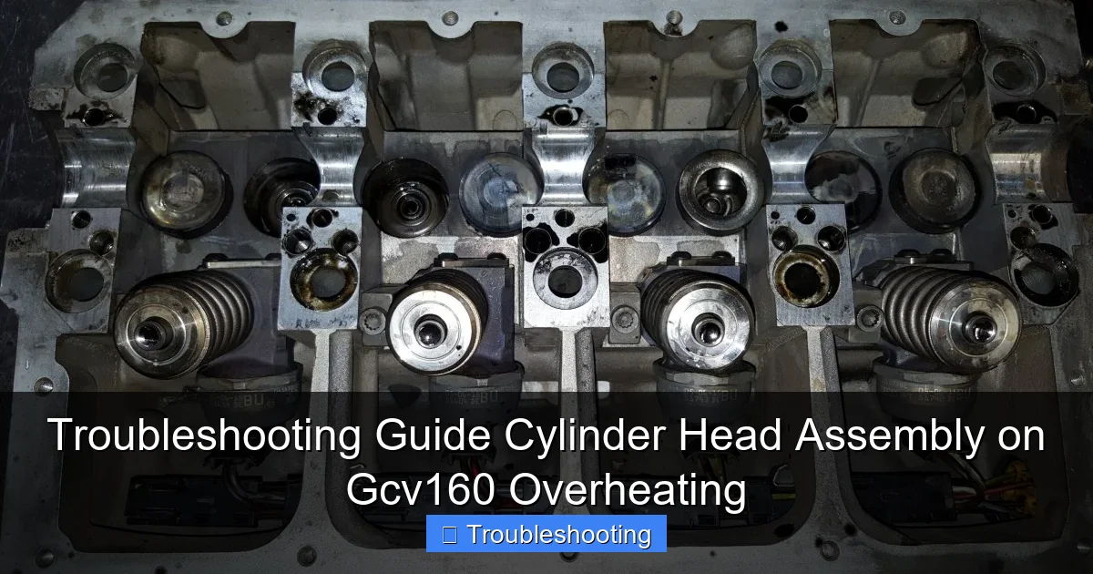 Troubleshooting Guide Cylinder Head Assembly on Gcv160 Overheating
