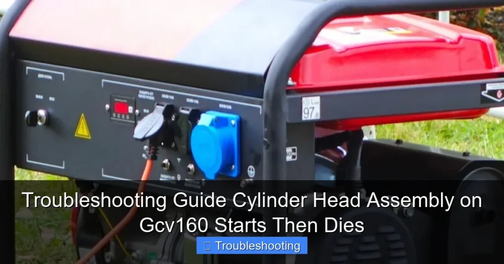 Troubleshooting Guide Cylinder Head Assembly on Gcv160 Starts Then Dies