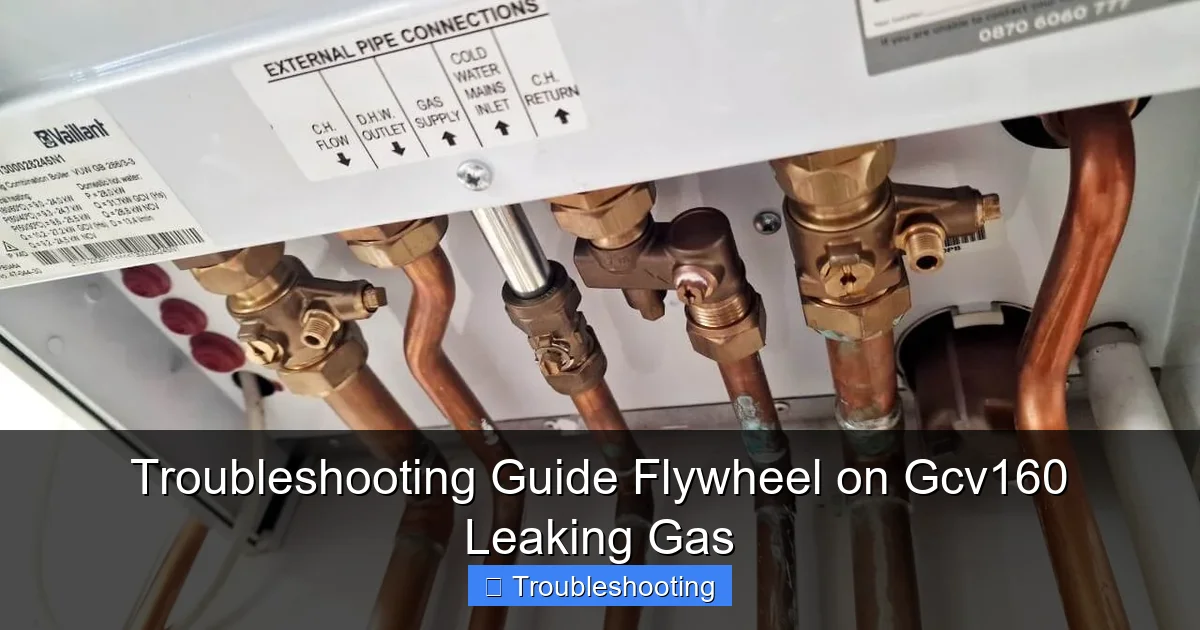 Troubleshooting Guide Flywheel on Gcv160 Leaking Gas