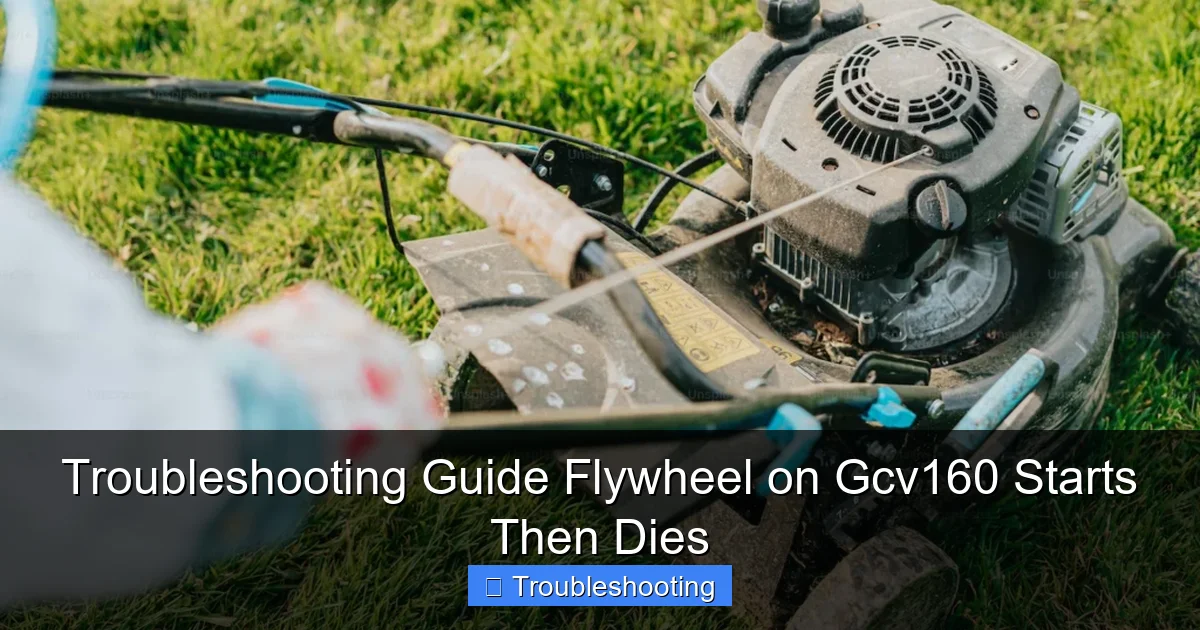 Troubleshooting Guide Flywheel on Gcv160 Starts Then Dies