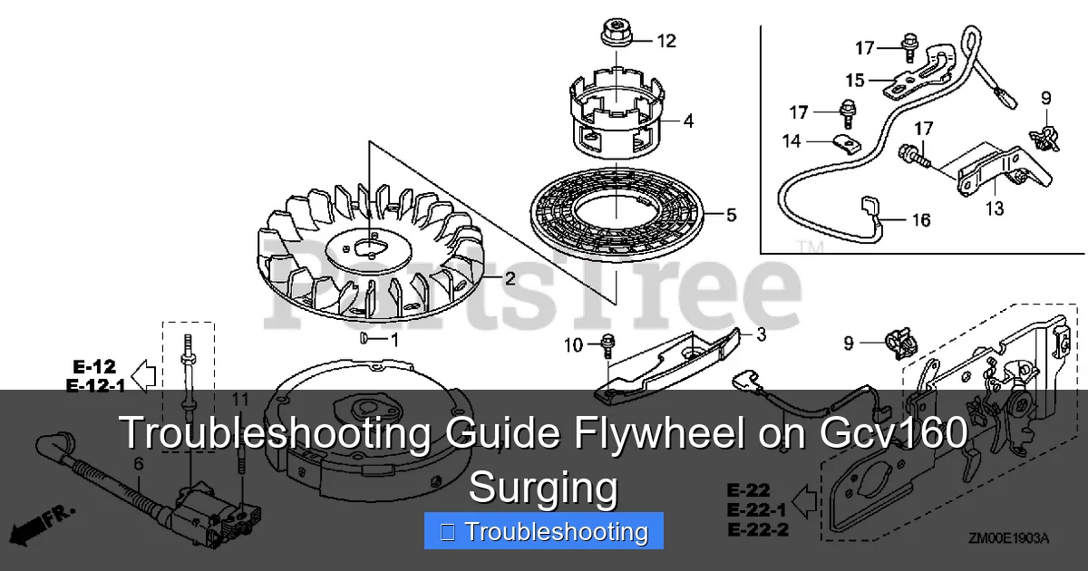 Troubleshooting Guide Flywheel on Gcv160 Surging