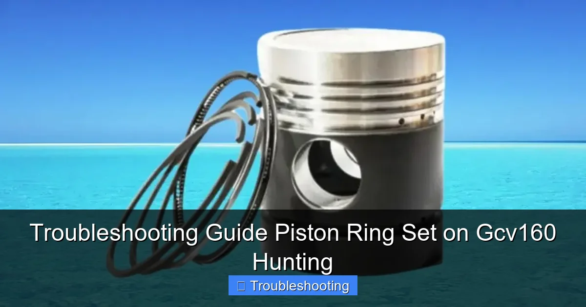Troubleshooting Guide Piston Ring Set on Gcv160 Hunting