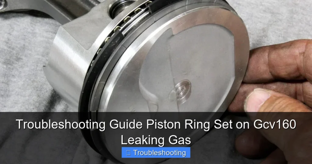 Troubleshooting Guide Piston Ring Set on Gcv160 Leaking Gas